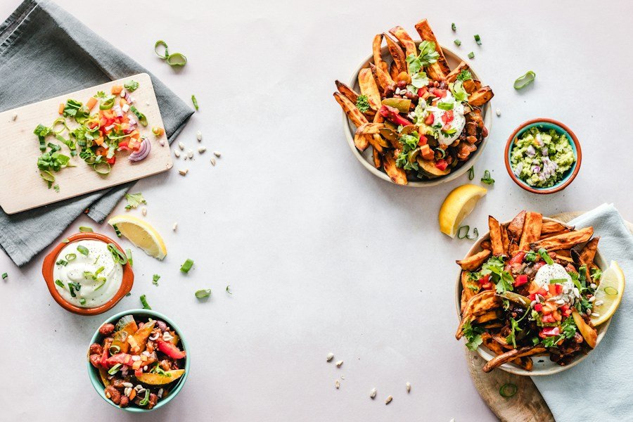 Colorful healthy meal