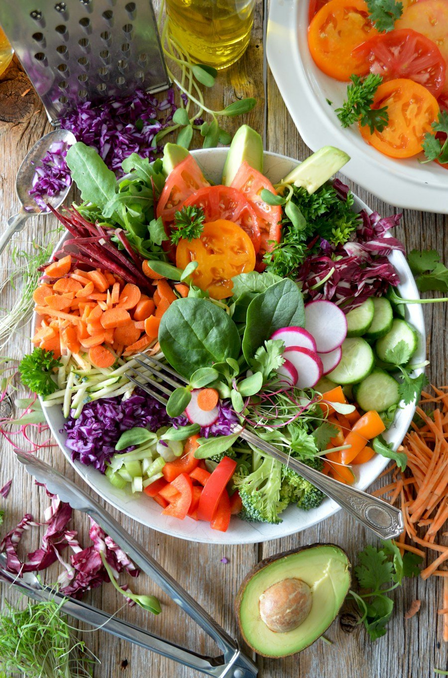 Fresh balanced meal